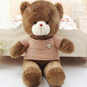 Oversize Sweater Teddy Bear Stuffed Throw Pillow - 图片 3
