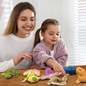 Creative Turtle Octopus Crab Lobster Simulation Mini Plush Toy - 图片 2
