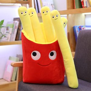 Cartoon Simulation Burger Fries Bread Ice Cream Plush Toy - 图片 4