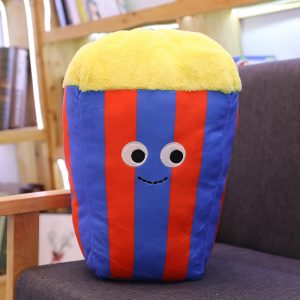 Cartoon Simulation Burger Fries Bread Ice Cream Plush Toy - 图片 7