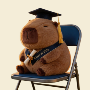 Graduation Capybara Plush Toy